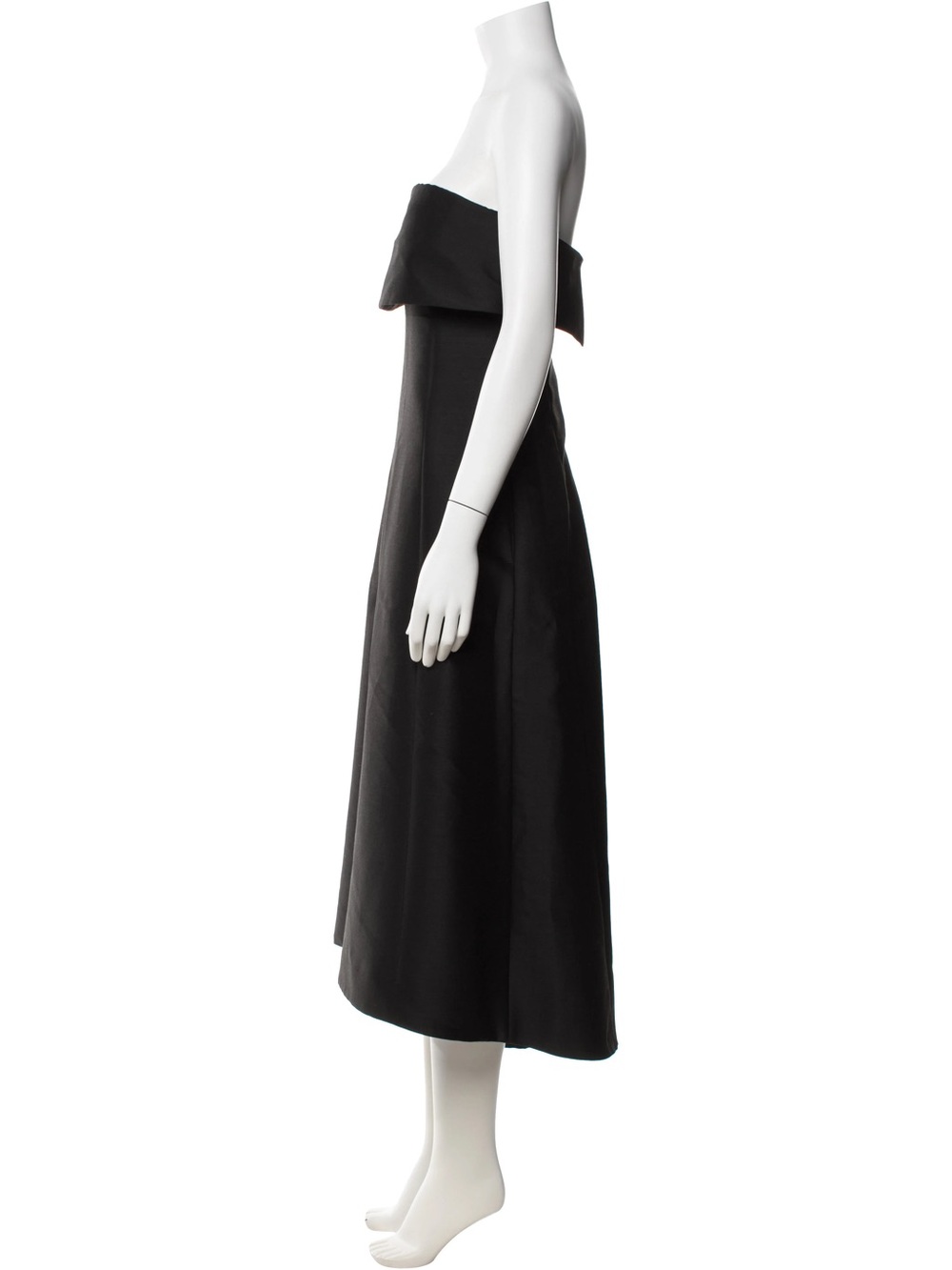 Toteme Strapless Black A-Line Gown - Picture 2 of 4